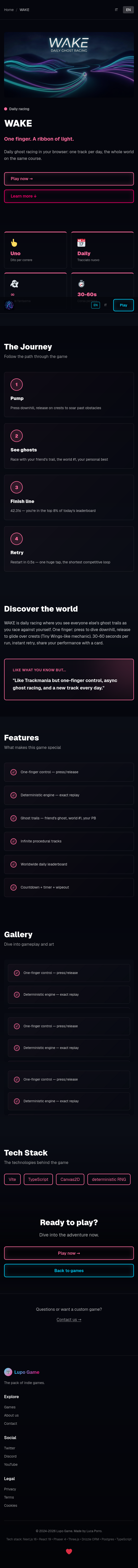 WAKE screenshot 2